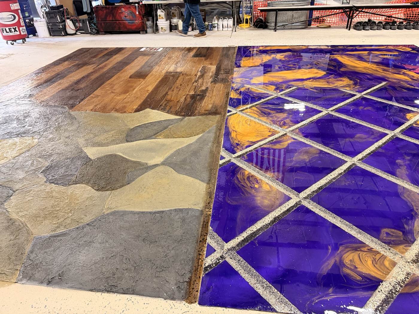 Full Epoxy Floor Wars competition floor