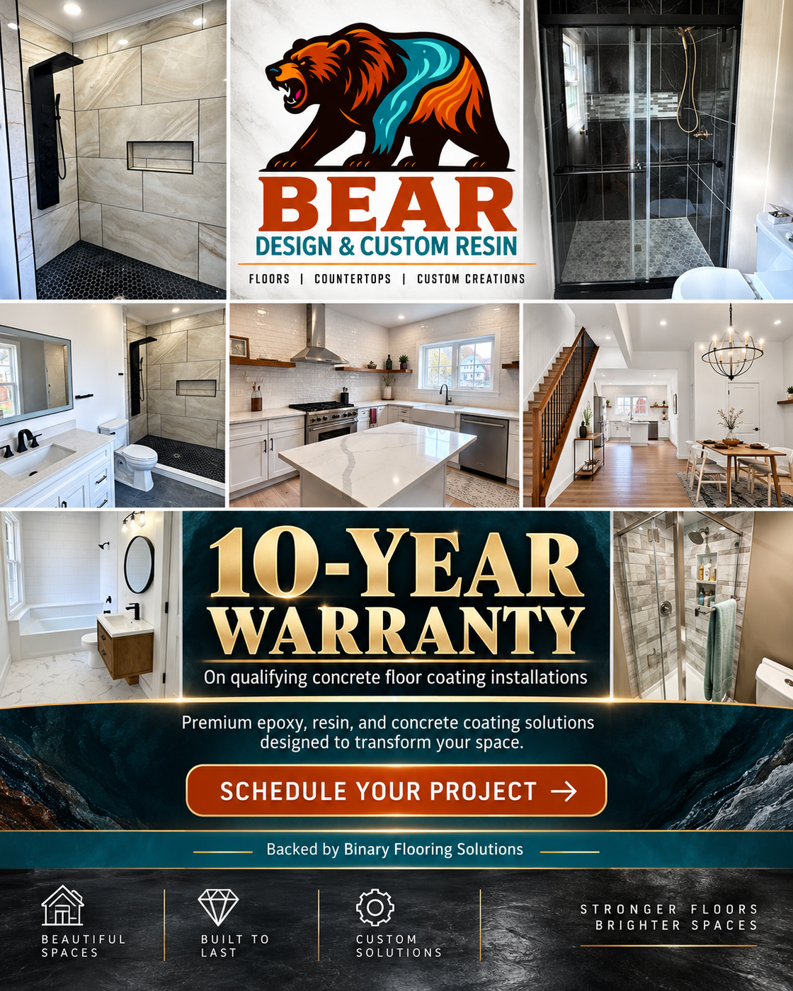 Bear Design 10-year warranty graphic